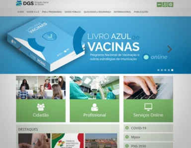 site da dgs-direcao-geral-da-saude - captura de ecrã em 28-04-2026